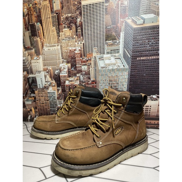 Keen Utility Boots Men 10.5 M Brown  No Steel Toe - Picture 8 of 13